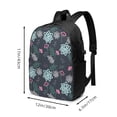 thumbnail image 4 of YFYANG 17" Laptop Backpack, Flower Graffiti Art Fashion Travel Work Backpack with USB and Headphone Cable Interface for Men and Women, 4 of 8