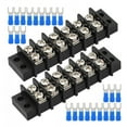 2PCS Double Row 2-12 Position Screw 12 Circuits Blocks 200v-450v For ...