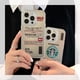 thumbnail image 2 of Funda De Teléfono De Plata De Hierro Caliente Para iPhone 11 14 Plus 12 13 Pro Max Moda Icono De Café MUJI Protección Cubierta, 2 of 4