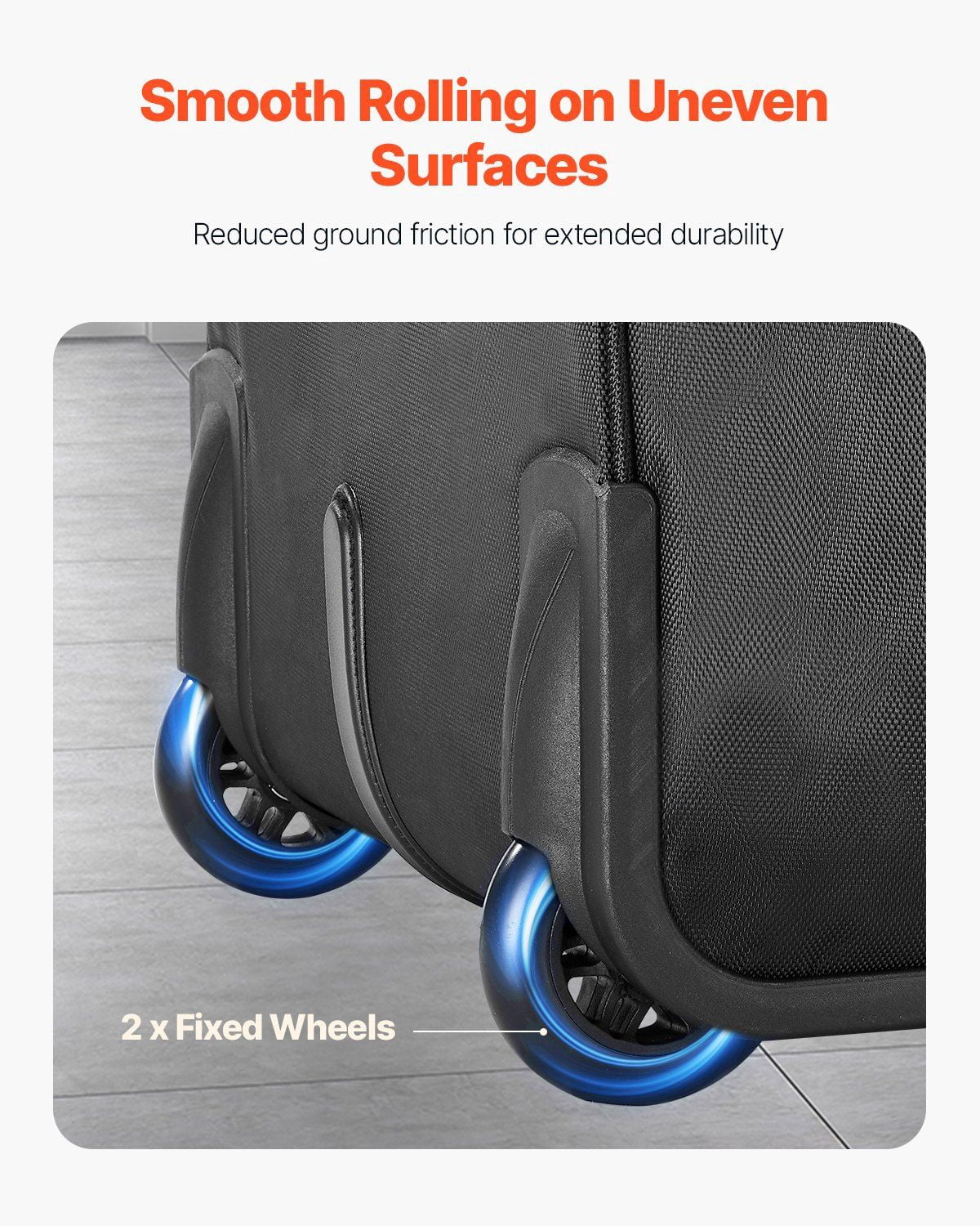 Rolling Laptop Bag with Wheels for 17.3 Inch Computers, Business Travel Briefcase for Women & Men, 1680D Oxford Fabric, Telescopic Handle, Multiple Compartments & Smooth Rolling Design – Black