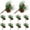 Green, variant on XEAZON Christmas Artificial Pine Picks, 10PCS Pine Needles Branches with Red Berry Stems, Small Faux Berries Branches for Christmas Tree DIY Wreath Home Decor Garland Party Table Fireplace Bar, 4inch