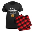 thumbnail image 5 of CafePress - I Play Basketball What’S Your Super Power? Pajamas - Women's Short Sleeve Print T-Shirt and Pants Dark Cotton Pajama Set, 5 of 7
