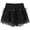 Black, variant on Byfri White Bow Lace Layered Ruffle Bloomers Shorts Women's Casual Safety Shorts One Size