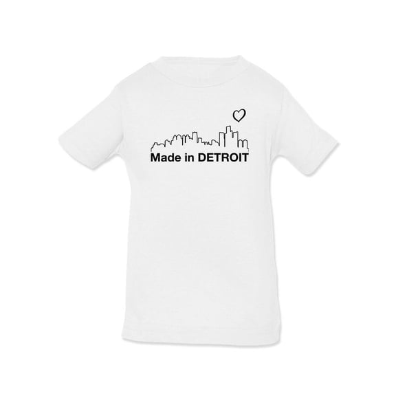 Made In Detroit. Landscape T-Shirt Infant -Smartprints Designs, 24 Months
