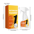 thumbnail image 5 of Shower Cleaner Spray For Bathroom, Daily Shower Spray All-Purpose Cleaner, Removes Soap Scum Limescale, For Tub Faucet Toilet Tile Sink Glass Wall, Daily Household Use, 5 of 5