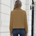 thumbnail image 4 of Corduroy Jackets for Women Trendy Long Sleeve Cropped Jacket Fall, 4 of 6