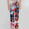 thumbnail image 5 of Power Rangers Pajamas Pants 3D Printing Wide Leg PJ Pant Loungewear Casual Comfy Sleepwear Lounge Pants for Men Women2XL, 5 of 9