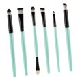 thumbnail image 2 of Pinceles de maquillaje de ojos Zulema suave 6 piezas Verde negro, 2 of 5