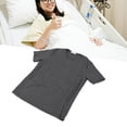 thumbnail image 1 of Post Shoulder Surgery Short Sleeve Shirt Universal Unisex Snap  Shirt Open Side Adaptive Tearaway Recovery Shirt, 1 of 7