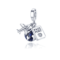 thumbnail image 1 of 1 Pcs Dije Viajes En Avión De Plata 925 Premium Xtellar Color Blanco, 1 of 3