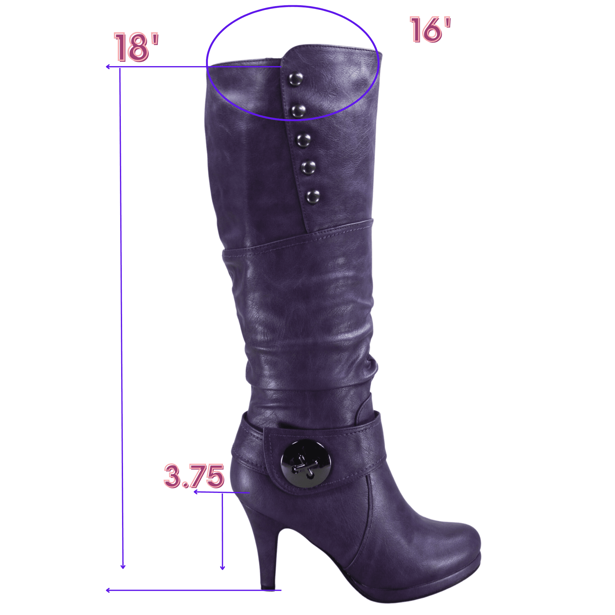 Purple dress boots hotsell