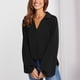 thumbnail image 2 of Camisa Con Cuello Vuelto, Camisa De Trabajo De Manga Larga Con Cuello Vuelto Para Mujer Suelta Para El Hogar Para Mujer OTVIAP XL negro, 2 of 8