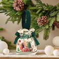 thumbnail image 2 of YIKA Christmas Decoration Christmas Candy Canvas Bag Christmas Eve Party Apples Drawstring Handbag Christmas Gift Bag, 2 of 6