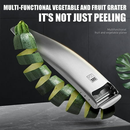 

Multifunctional Stainless Steel Fruit Vegetable Planer Peeler Kitchen Gadget Peeling Tool