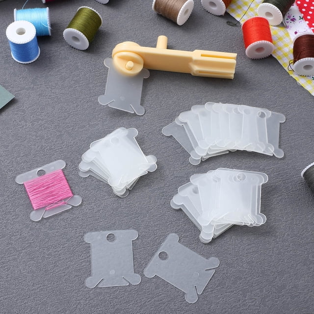 unbranded 1Jgo Organizador De Hilos Para Bordado Con Placas Y Enrollador De Plástico