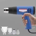 thumbnail image 3 of Pistola de calor eléctrica de 1800 W, dos ajustes de temperatura, pistola de aire caliente portátil de 110 V y 220 V con 4 boquillas para proyectos y manualidades de decoración del hogar, 3 of 9