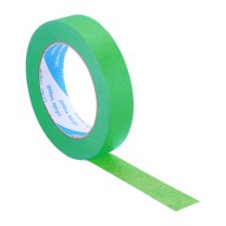 Uxcell Painters Tape, High Temperature Resistant Paint Masking Tape Adhesive for Wall Painting Craft Arts Decoration Drafting Green 0.98 Inch x 55 Yards