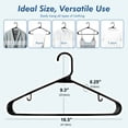 thumbnail image 4 of ACSTEP Plastic Clothes Hangers,100 Pack Standard Plastic Hangers,Non Slip Heavy Duty Hangers for Coats, Pants & Dress Clothes, 4 of 6