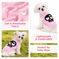 thumbnail image 4 of Petitebelle Black Skull Face Puppy Dog Shirt (Pink, Small), 4 of 5