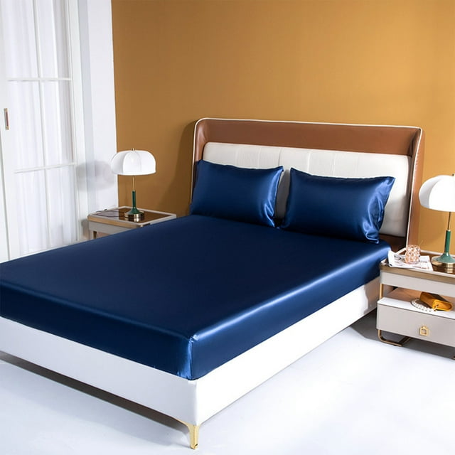 Paokuoon Fitted Bed Sheet Fitted Bed Sheet Full Size Soft Wrinkle Free Breathable Solid Color Mattress Protector