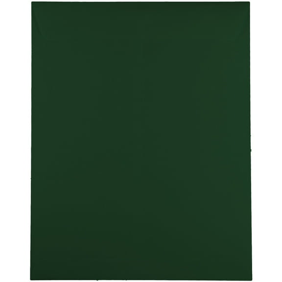 JAM Paper 10 x 13 Catalog Envelopes, Dark Green, 25/Pack