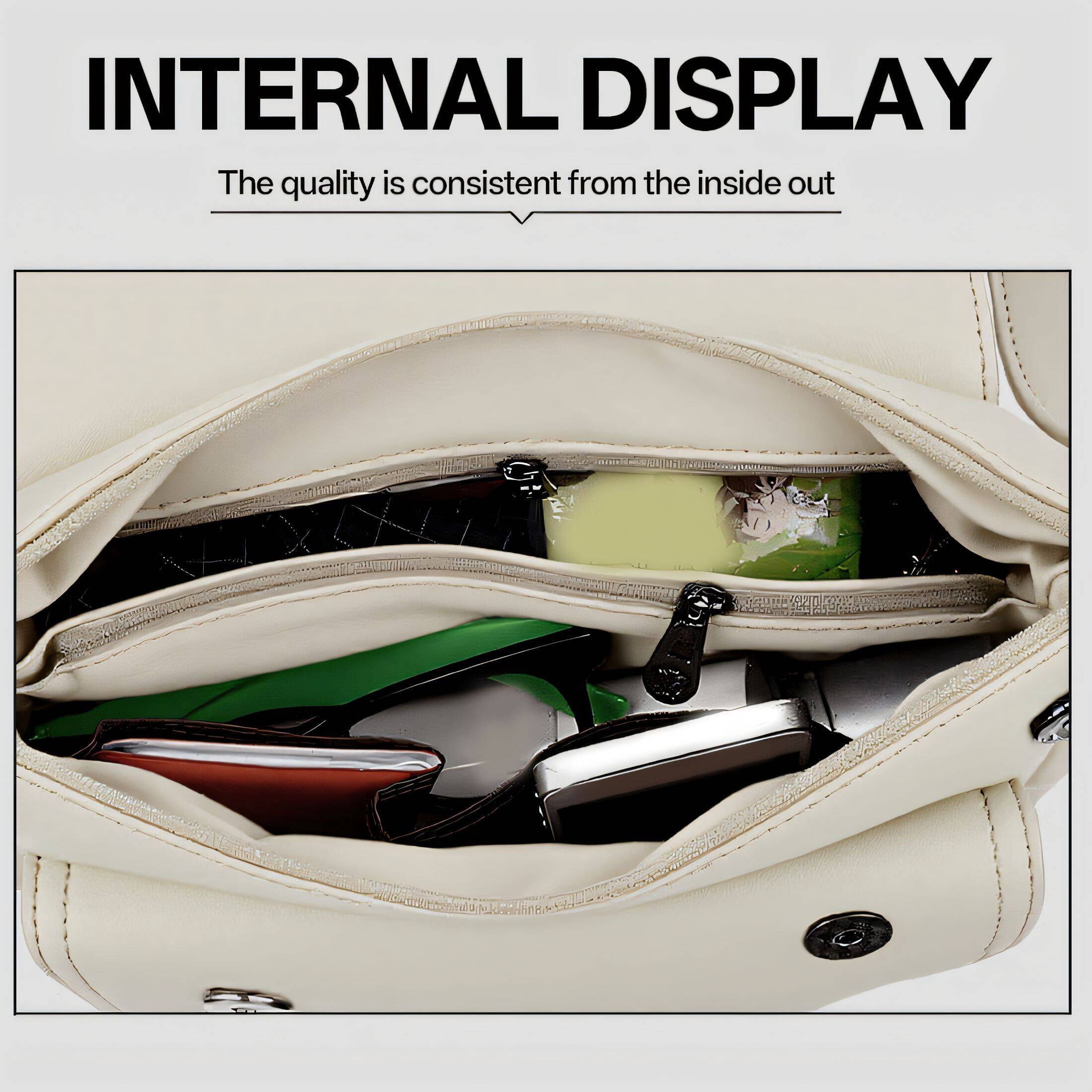GASTROPOD Purses for Women Convenient Pocket Design Cross Body Bag for Woman Side Zipper Pockets Shoulder Bag for Women White
