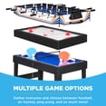 thumbnail image 5 of Best Choice Products 2x4ft 10-in-1 Combo Game Table Set w/ Hockey, Foosball, Pool, Shuffleboard, Ping Pong - Blue/White, 5 of 8