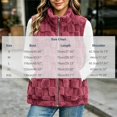 thumbnail image 4 of QATAINLAV Fleece Sherpa Vest for Woman Winter Fuzzy Fluffy Checkered Plaid Sleeveless Zip Up Jacket with Pockets, 4 of 8