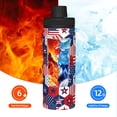thumbnail image 5 of Cauagu American Stars2 Print 18oz Vacuum Insulated Stainless Steel Water Bottle,Coffee Travel Mug Spill Proof with Lid,Thermos Cup for Keep Hot/Ice Water Drinks, 5 of 7