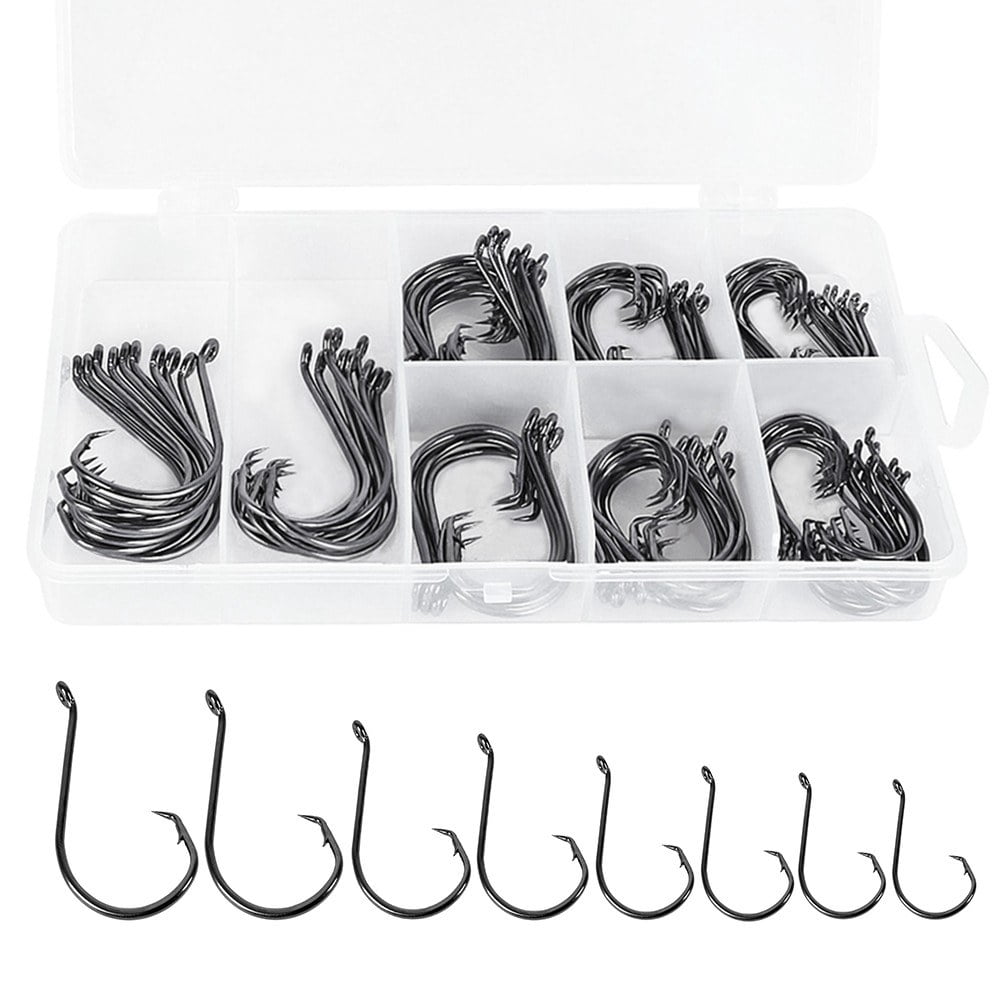 150 Piece Offset Circle Hooks Box