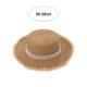 thumbnail image 2 of 56-58 cm circunferencia del sombrero sombrero para el sol de las mujeres protector solar salida de verano vacaciones sombrero de paja perla sombrero de ala grande, 2 of 5