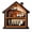 A, variant on Tuscom Layered Wooden Halloween Ornament 5.9 Inch Spooky House Decor 3D Shadow Box for Desktop Mantel