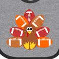 thumbnail image 4 of Inktastic Thanksgiving Cute Football Turkey Boys or Girls Baby Bib, 4 of 4