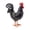 D, variant on Metal Rooster Decoration Rustic Outdoor Roosters Statue Hand-Painted Iron Chicken Garden Sculpture for Easter Yard Lawn Party Farmhouse Decor