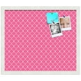 thumbnail image 2 of PinPix 20x17 Custom Cork Bulletin Board Pink Chain Poster Board Has a Fabric Style Canvas Finish, Framed in Pink Chain, by ArtToFrames (PinPix-578), 2 of 6