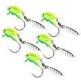 thumbnail image 2 of 5 uds cabeza pesca Jigs Swimbait Swing Jig Cabezas con cuchara Zulema Verde 10g Cabezas plomadas de agua salada, 2 of 6