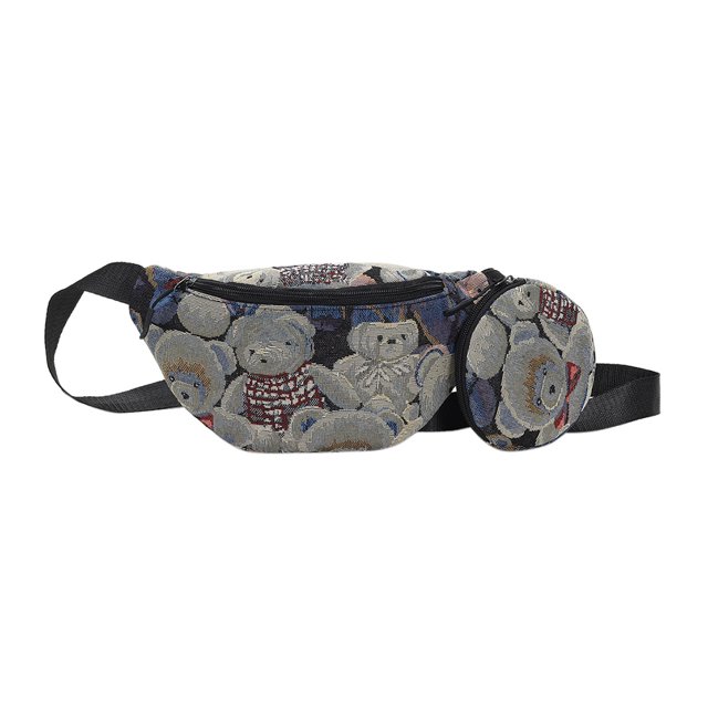 Bolsa de pecho de moda bandolera de oso Kawaii Cremallera casual linda para regalo de cumpleaños Ehuebsd Para Estrenar