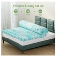thumbnail image 5 of 2 Inch Mattress Topper King Size, Gel Memory Foam Mattress Pad, Certified, Ventilated Bed Topper for Pressure Relief Back Pain, Blue, 5 of 9