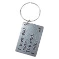 thumbnail image 2 of I Love You Keychain 'I Won In The End' Fun With 26 Alphabet Charms Personalized Valentine'S Day Keyring For Couples,A Valentine'S Day Pendant Clearance, 2 of 7