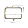 thumbnail image 2 of Uxcell Metal Purse Frames, 7.28" 4Pack Kiss Lock Clasp Frame for Coin Bag DIY, Bronze, 2 of 6