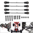 thumbnail image 4 of 4pcs/set RC Adjustable Steering Rod for HSP 1:10 RC Car Truck 83mm-92mm, 4 of 6