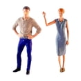 thumbnail image 2 of guohui 2 Pieces 1/64 Women and Men Figures Model, Resin Couple Figurines Movie Props, S Khaki, 2 of 9