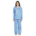 thumbnail image 1 of Casual Nights Women's Long Sleeve Rayon Button Down Pajama Set, 1 of 5