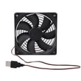 thumbnail image 1 of Ventilador de refrigeración USB Ormromra ventilador enfriador de CPU con parrilla de hierro PC de escritorio 80mm 5V, 1 of 8