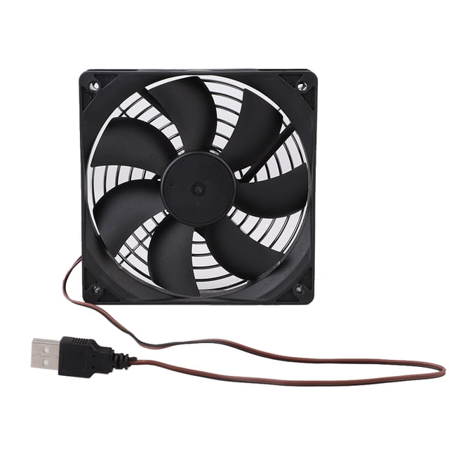 Ventilador de refrigeración USB Ormromra ventilador enfriador de CPU con parrilla de hierro PC de escritorio 80mm 5V