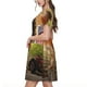 thumbnail image 2 of Balery Country Farm Morning Rooster Vestidos sueltos de manga corta para mujer, vestidos de verano 2025, vestidos casuales de corte A con vuelo., 2 of 6