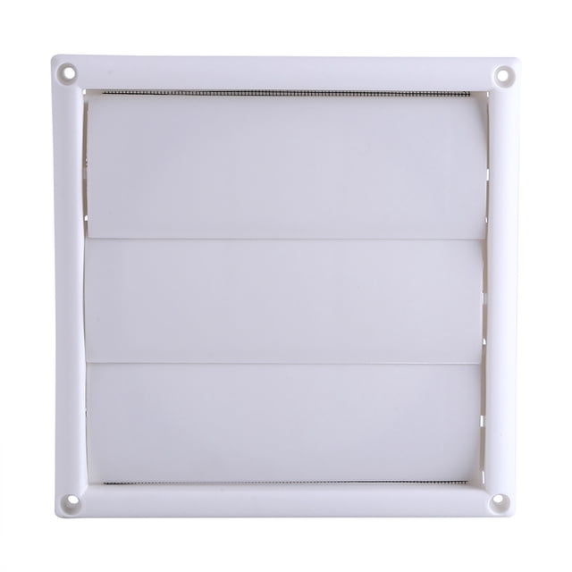 Rejilla de ventilación de plástico para pared, 3 aletas, con red, 20 x 20 cm, 1 unidad