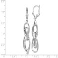 thumbnail image 3 of 14K White Gold Earring Drop & Dangle Women'S 51 mm 7, 3 of 3