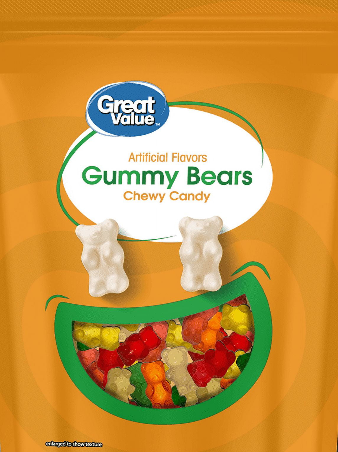 Great Value Gummy Bears Candy, 52 oz Bag