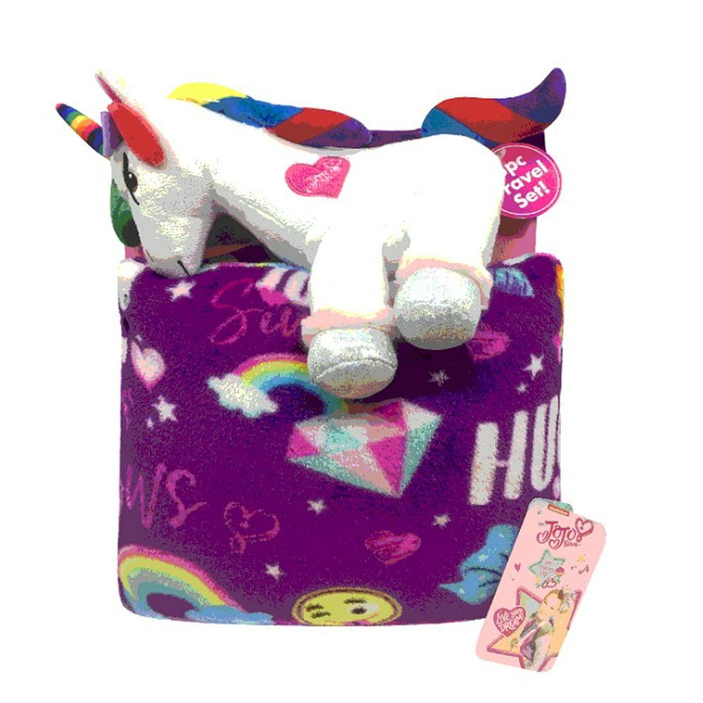 JoJo Siwa - Jojo Siwa Travel Set w/ Throw, Unicorn Pillow Buddy